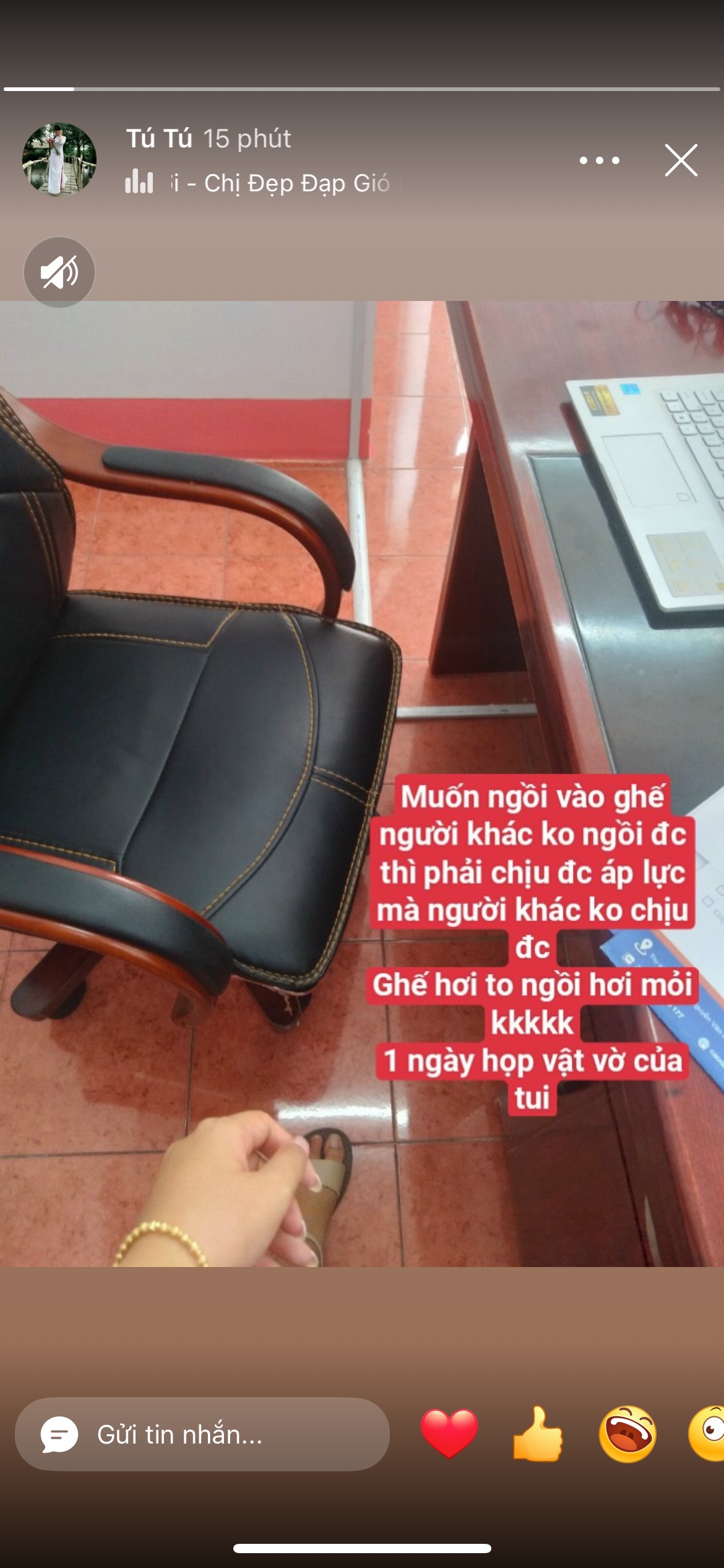 Muốn ngồi vào ghế người khác không ngồi được