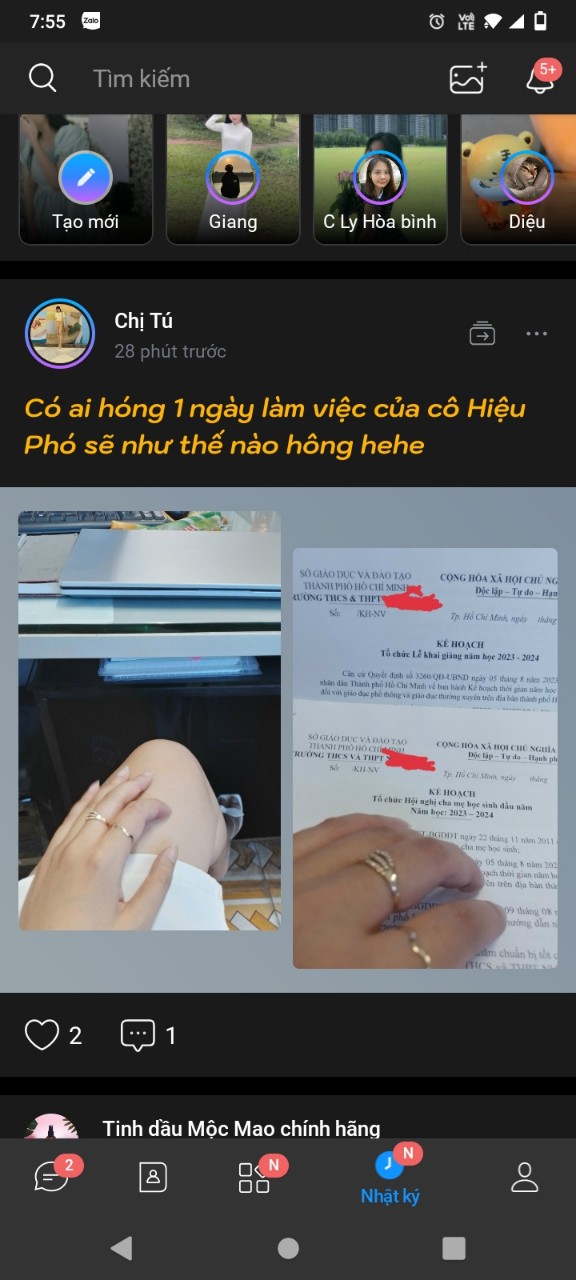 Có ai hóng 1 ngày làm việc của cô (hiệu phó tú) không nào