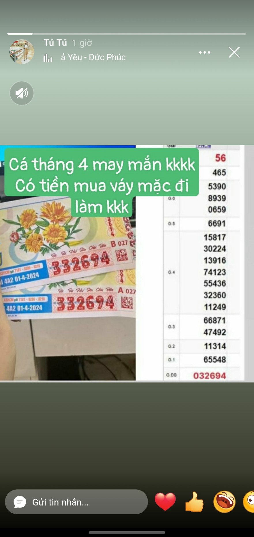 Cá tháng 4 may mắn..